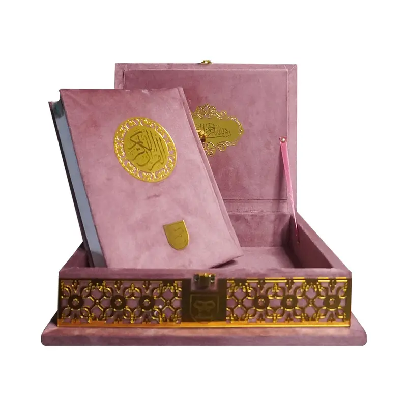 HOLY QURAN WITH TRANSLATION (VELVET BINDING WITH BOX) | قرآن پاک مع ترجمہ (ویلویٹ کور اور باکس)