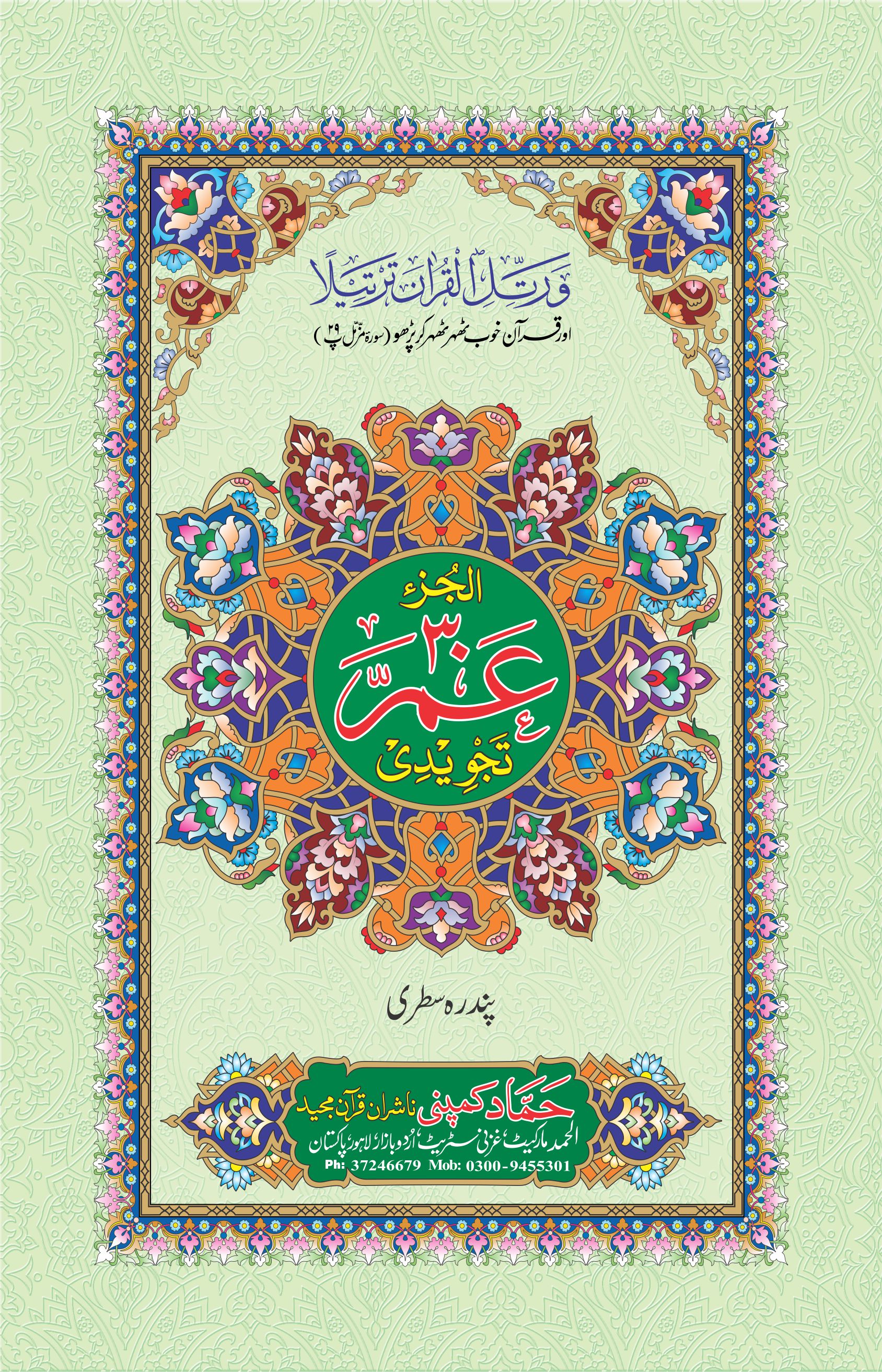 Para Set of Holy Quran (Hammad H-3/15)