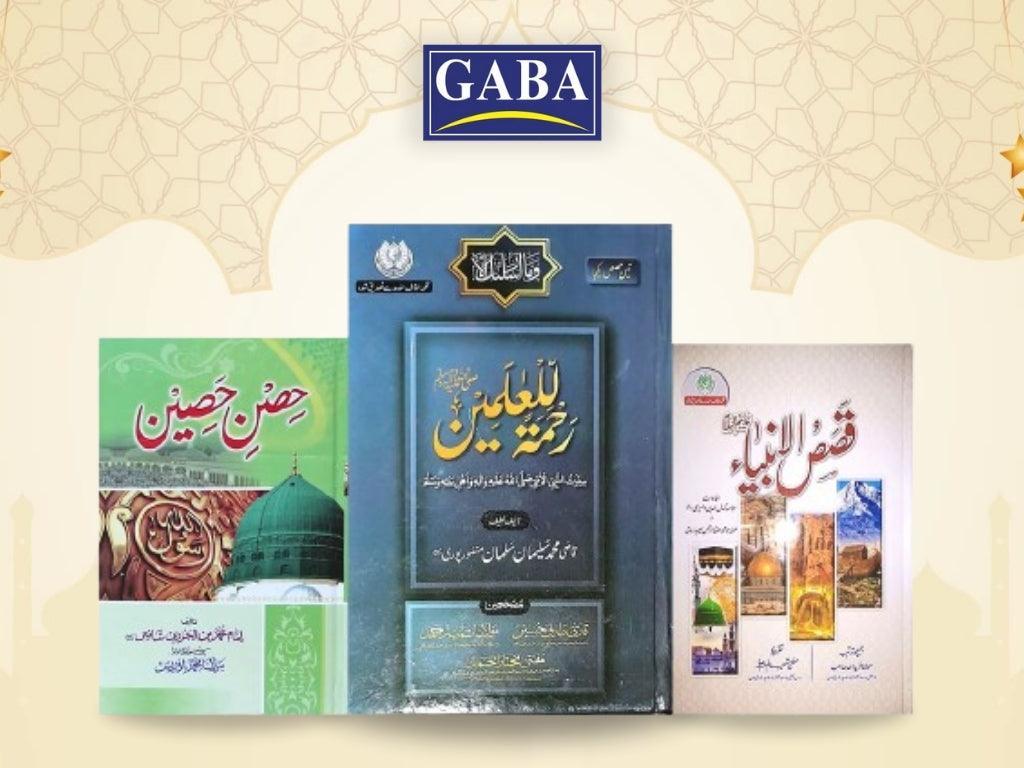 3 Books set - REHMATUL LIL ALAMEEN ( S.A.W ), Qasas Ul Anbia & Hisn e Haseen
