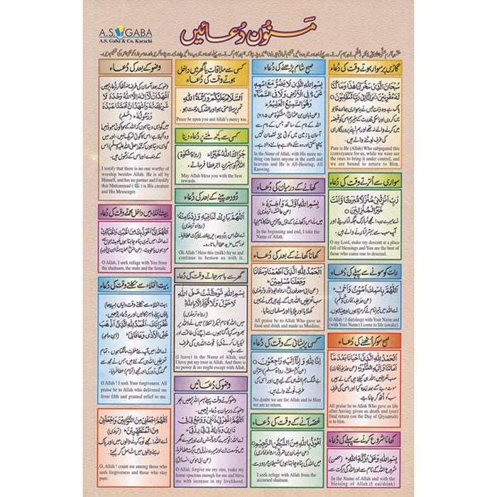 Sheet No 76 (مسنون دُعائیں)