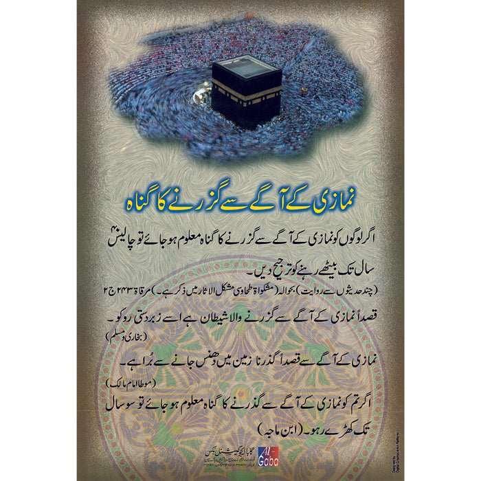 Chart No 59 (نماز کے آ گے گزرنے کا طریقہ)