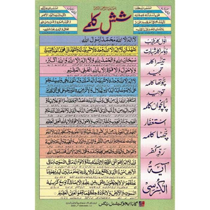 Chart No 51 (شش کلمے)