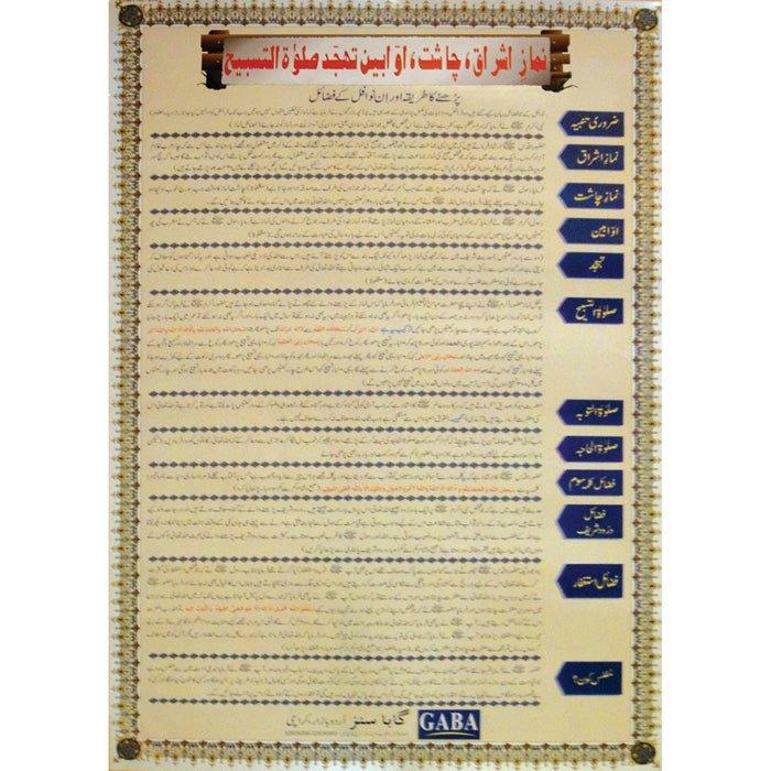 Chart No 238 (نماز، اشراق،چاشت،اوابین تحجد صلوۃ تسبیح)